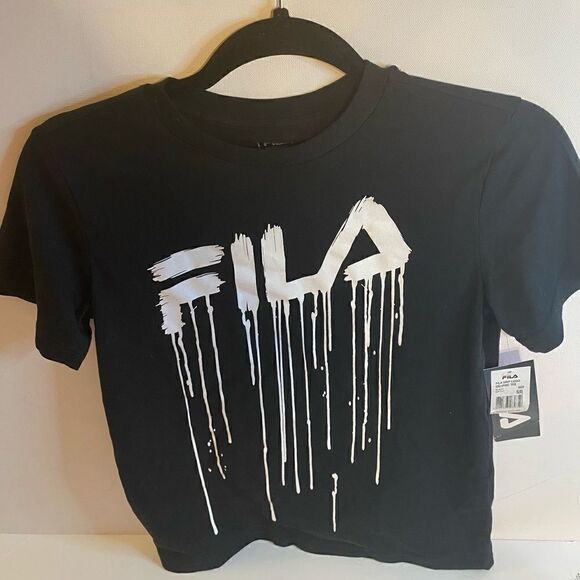 🎉FiLA DRIP LOGO GRAPHIC TEE SIZE:S(8) - Picture 1 of 7